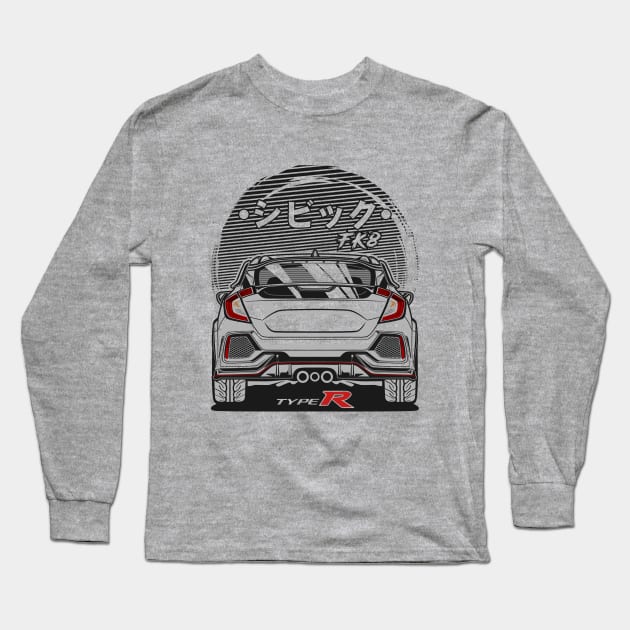 Civic Type R FK8 Long Sleeve T-Shirt by idrdesign